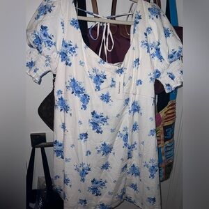 Francesca’s Blue Floral Dress NWT